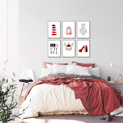 Novart Wandbilder - KEIN EXTRA RAHMEN BENÖTIGT - Wohnzimmer Mädchen Teenager - Bilder Modern Beauty - Fashion - N018965a