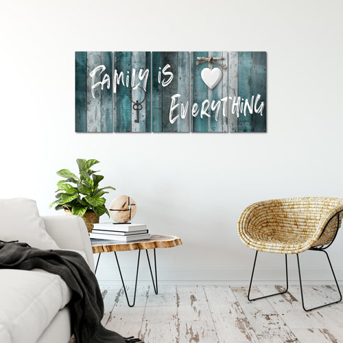 Runa Art Bild Home Abstrakt Wandbilder auf Vlies Leinwand 5 Teilig Wanddekoration Schlafzimmer Wohnzimmer 040256b