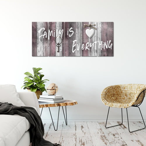 Runa Art Bild Home Abstrakt Wandbilder auf Vlies Leinwand 5 Teilig Wanddekoration Schlafzimmer Wohnzimmer 040256c