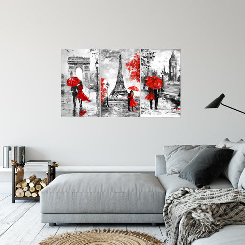 Stadt BILD KUNSTDRUCK - AUF VLIES LEINWAND - XXL DEKORATION  050931P