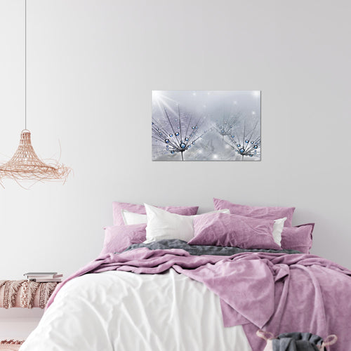 Runa Art Bild Pusteblume Modern Wandbilder Wohnzimmer Schlafzimmer 1 Teilig - Made In Germany - Natur Grau Flur 016915b
