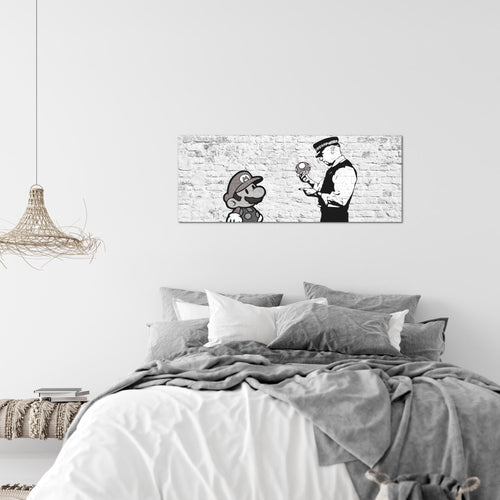 Runa Art Wandbild Landschaft 100 x 40 cm Modern Bild auf Vlies Leinwand Gelb Wohnzimmer Schlafzimmer Büro Natur 006512a