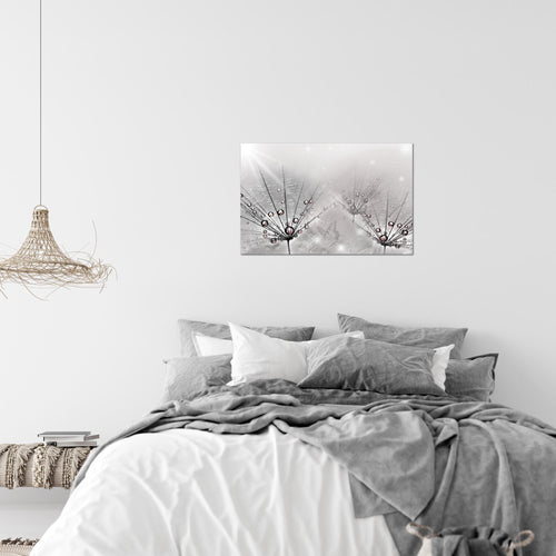 Runa Art Bild Pusteblume Modern Wandbilder Wohnzimmer Schlafzimmer 1 Teilig - Made In Germany - Natur Grau Flur 016915c