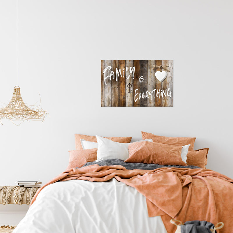 Runa Art Bild Home Abstrakt Modern Wandbilder Schlafzimmer Wohnzimmer 1 Teilig - Made In Germany - Vintage Beige Braun Flur 040215a