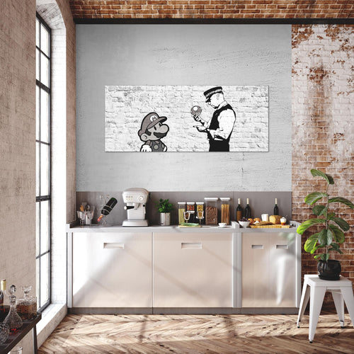 Runa Art Wandbild Landschaft 100 x 40 cm Modern Bild auf Vlies Leinwand Gelb Wohnzimmer Schlafzimmer Büro Natur 006512a