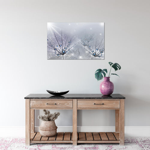 Runa Art Bild Pusteblume Modern Wandbilder Wohnzimmer Schlafzimmer 1 Teilig - Made In Germany - Natur Grau Flur 016915b