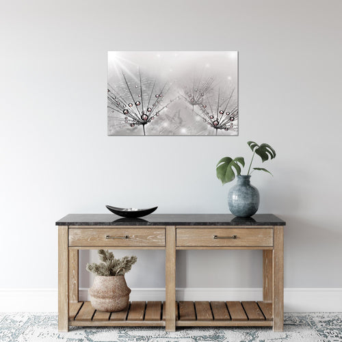 Runa Art Bild Pusteblume Modern Wandbilder Wohnzimmer Schlafzimmer 1 Teilig - Made In Germany - Natur Grau Flur 016915c