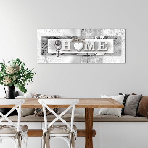 Runa Art Wandbild Love 100 x 40 cm Modern Bild auf Vlies Leinwand Schwarz Wohnzimmer Schlafzimmer Büro Zuhause 013712c