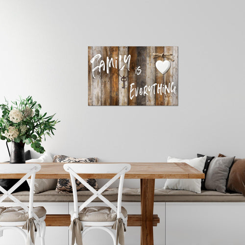 Runa Art Bild Home Abstrakt Modern Wandbilder Schlafzimmer Wohnzimmer 1 Teilig - Made In Germany - Vintage Beige Braun Flur 040215a