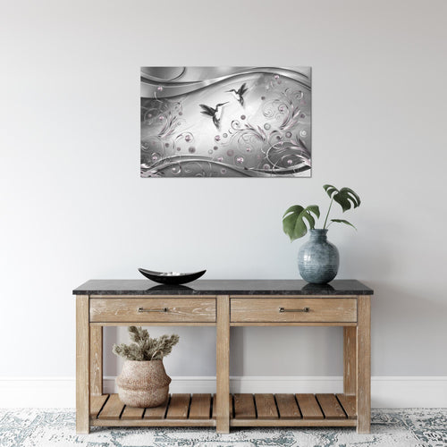 Runa Art Bild Vintage Vogel Modern Wandbilder Wohnzimmer Schlafzimmer 1 Teilig - Made In Germany - Abstrakt Schwarz Weiss Flur 038315c