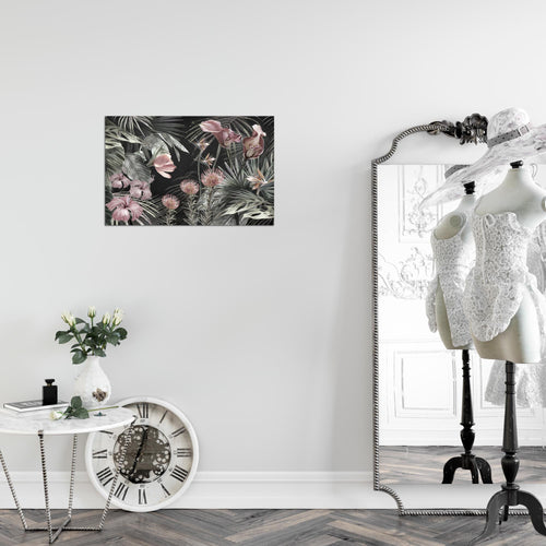 Runa Art Bild Blumen Modern Wandbilder Wohnzimmer 1 Teilig - Made In Germany - Vintage Natur Grün Flur 043315b
