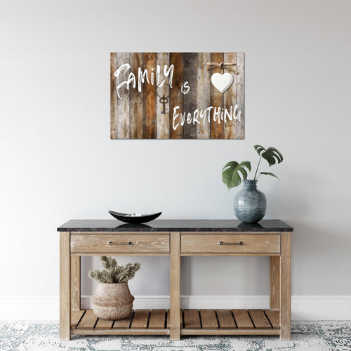 Runa Art Bild Home Abstrakt Modern Wandbilder Schlafzimmer Wohnzimmer 1 Teilig - Made In Germany - Vintage Beige Braun Flur 040215a