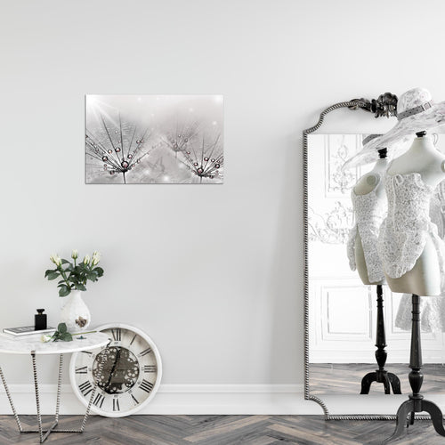 Runa Art Bild Pusteblume Modern Wandbilder Wohnzimmer Schlafzimmer 1 Teilig - Made In Germany - Natur Grau Flur 016915c