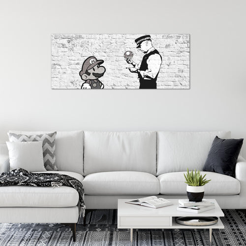 Runa Art Wandbild Landschaft 100 x 40 cm Modern Bild auf Vlies Leinwand Gelb Wohnzimmer Schlafzimmer Büro Natur 006512a