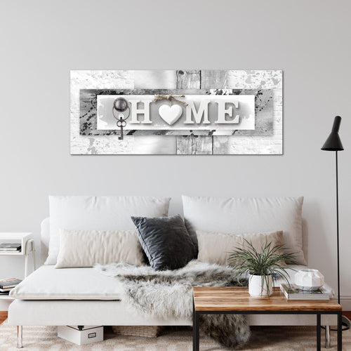 Runa Art Wandbild Love 100 x 40 cm Modern Bild auf Vlies Leinwand Schwarz Wohnzimmer Schlafzimmer Büro Zuhause 013712c
