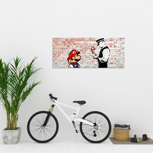 Runa Art Wandbild Landschaft 100 x 40 cm Modern Bild auf Vlies Leinwand Gelb Wohnzimmer Schlafzimmer Büro Natur 006512a