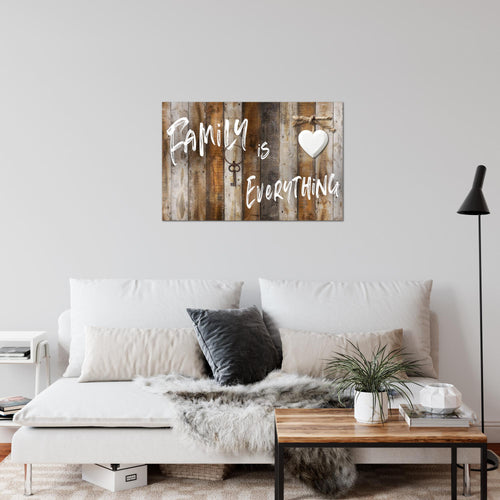 Runa Art Bild Home Abstrakt Modern Wandbilder Schlafzimmer Wohnzimmer 1 Teilig - Made In Germany - Vintage Beige Braun Flur 040215a