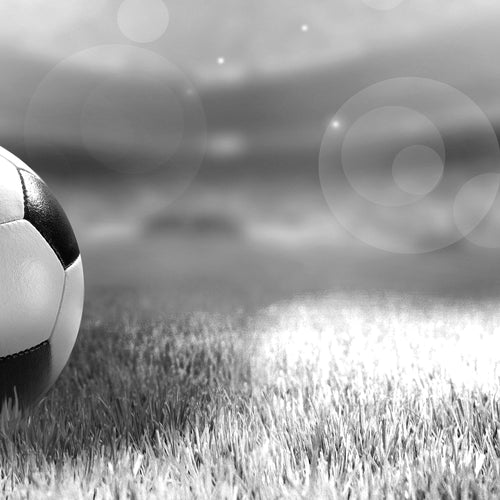 Runa Art Wandbilder Fussball 5 Teilig Bild auf Vlies Leinwand Deko Wohnzimmer Schlafzimmer Sport Grau 402452a
