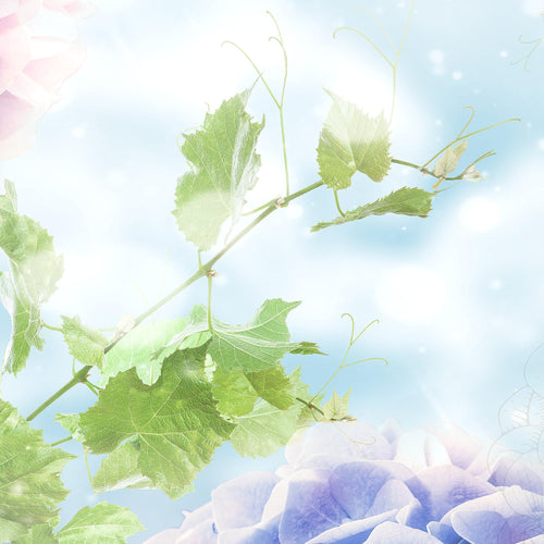 Runa Art Bild Blumen Hortensien Wandbilder auf Vlies Leinwand 5 Teilig Wanddekoration Wohnzimmer Schlafzimmer 017456a
