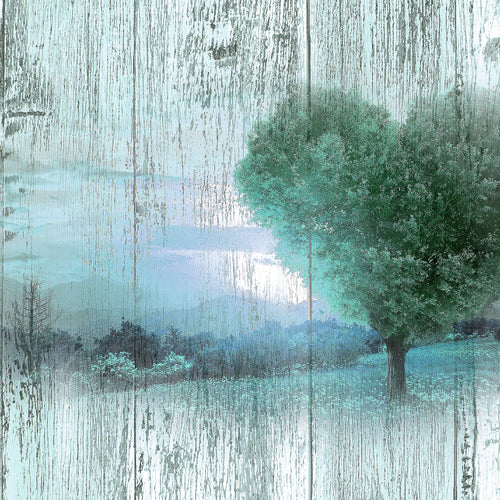 Runa Art Wandbilder Herbst Vintage Bild XXL Wohnzimmer Schlafzimmer Türkis Baum Herz 120 x 80 cm 3 Teilig 606531b