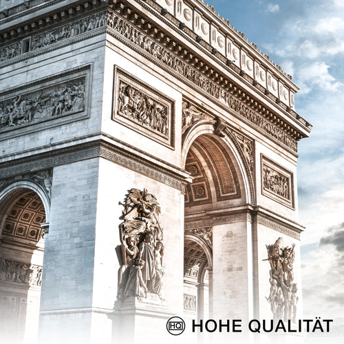 Novart Wandbilder Set Paris France Stadt - KEIN EXTRA RAHMEN BENÖTIGT -  Modern Deko  - Wohnzimmer Schlafzimmer N005163a