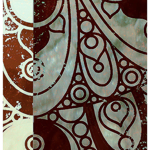 Runa Art Wandbild XXL Mandala Abstrakt Wohnzimmer Schlafzimmer 200 x 80 cm Beige Braun 5 Teilig - Made in Germany - 040155a