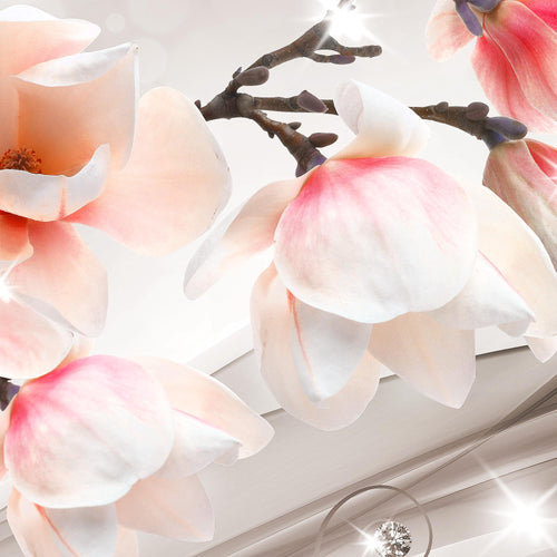Runa Art Bild Blumen Abstrakt Wandbilder auf Vlies Leinwand 5 Teilig Wanddekoration Wohnzimmer Schlafzimmer 035356b
