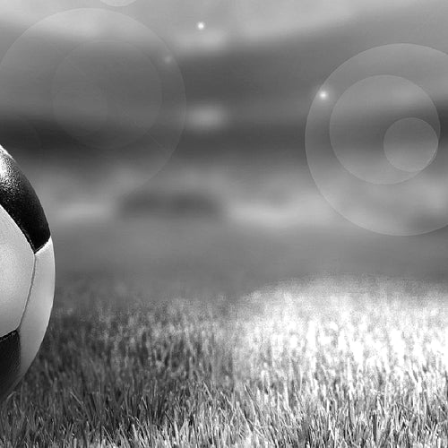 Runa Art - Bilder Fussball 120 x 40 cm 3 Teilig Wandbild auf Vlies Leinwand Grau Mehrteilig Modern 402433b