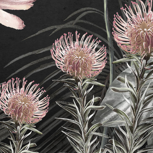 Runa Art Bild Blumen Modern Wandbilder Wohnzimmer 1 Teilig - Made In Germany - Vintage Natur Grün Flur 043315b