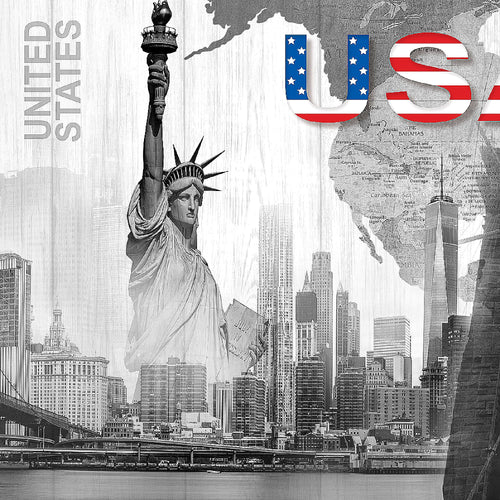 Runa Art Wandbild New York 1 Teilig 100 x 40 cm Modern Bild auf Vlies Leinwand Städte Wohnzimmer Büro Schwarz Weiss 034712c