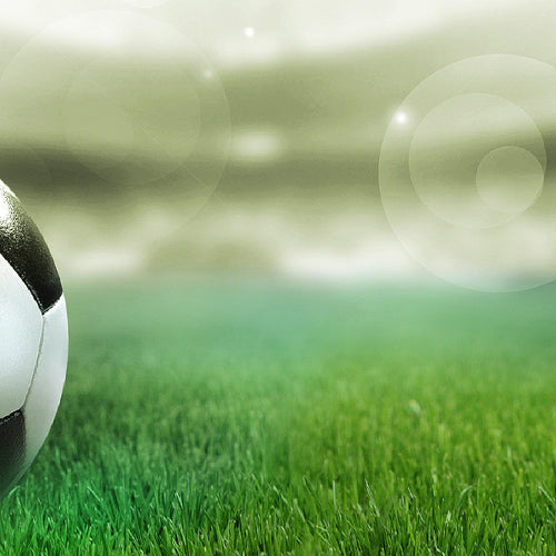 Runa Art - Bilder Fussball 120 x 40 cm 3 Teilig Wandbild auf Vlies Leinwand Grün Mehrteilig Modern 402433c