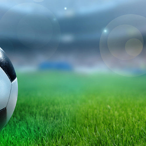 Runa Art Bilder Fussball 3 Teilig Bild auf Vlies Leinwand Deko Wohnzimmer Schlafzimmer 90 x 30 cm Sport Grau 402434a