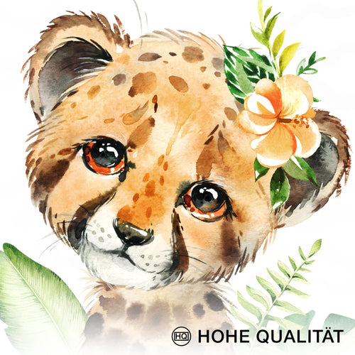 Novart Wandbilder Set Tiere Afrika - KOMPLETT AUFHÄNGFERTIG - Made in Germany - Moderne Bilder  Kinderzimmer Mädchen Junge - N017364a
