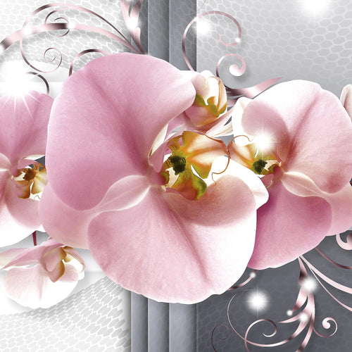Runa Art Bild Wohnzimmer Schlafzimmer Büro Blumen Pflanzen 5 Teilig Rosa Orchideen Wandbilder auf Vlies Leinwand 008353a
