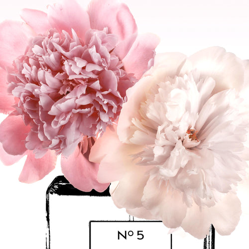 Novart Wandbilder - KEIN EXTRA RAHMEN BENÖTIGT - Wohnzimmer Mädchen Teenager - Bilder Modern Fashion Blumen - Rosa - N009465a