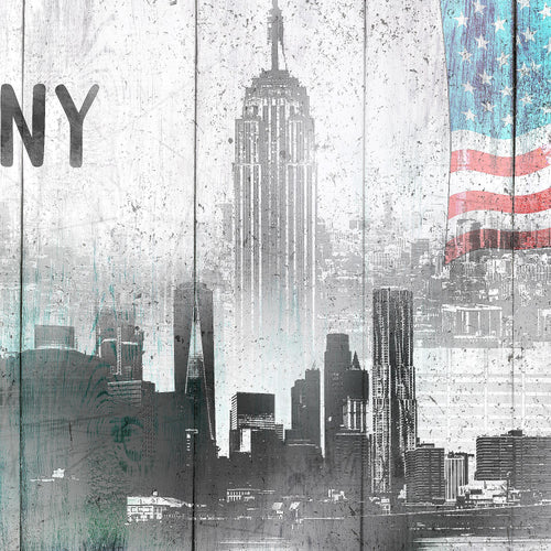 Runa Art Bild New York City Wandbilder auf Vlies Leinwand 5 Teilig Wanddekoration Wohnzimmer Büro 034256a