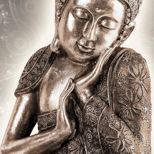 Runa Art Bild Wohnzimmer Schlafzimmer Buddha Zen 5 Teilig Feng Shui Braun Wandbilder auf Vlies Leinwand 041653a