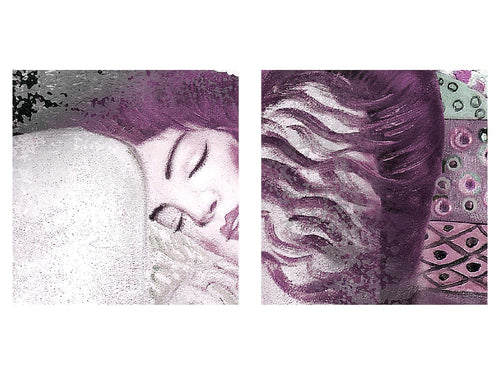 Runa Art Bild Collage Gustav Klimt Wandbilder auf Vlies Leinwand 5 Teilig Wanddekoration Wohnzimmer 018556b