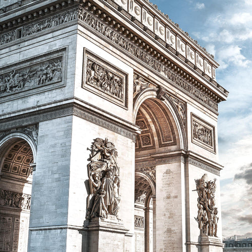 Novart Wandbilder Set Paris France Stadt - KEIN EXTRA RAHMEN BENÖTIGT -  Modern Deko  - Wohnzimmer Schlafzimmer N005163a