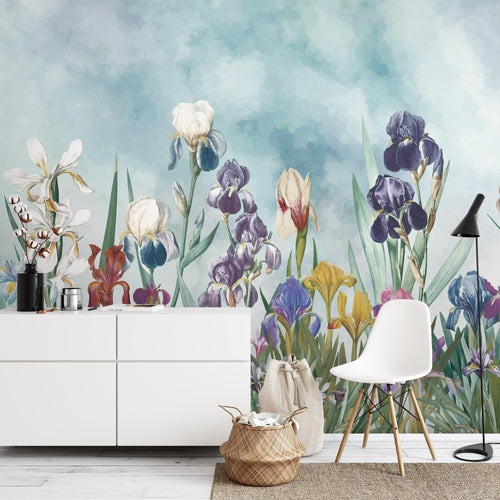 Novart Fototapete Dschungel 396 x 280 cm Wandtapete Blätter Blumen Grün Wohnzimmer Schlafzimmer - N9129012a
