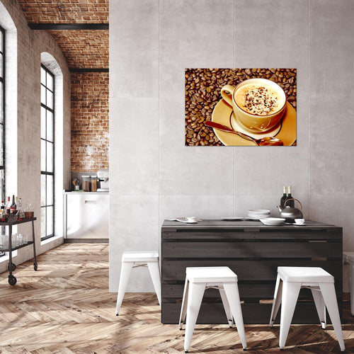Runa Art Bild Küche Kaffee Modern Wandbilder Esszimmer Küchenbilder 1 Teilig - Made In Germany - Esszimmer Braun Flur 500515a