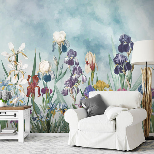 Novart Fototapete Dschungel 396 x 280 cm Wandtapete Blätter Blumen Grün Wohnzimmer Schlafzimmer - N9129012a