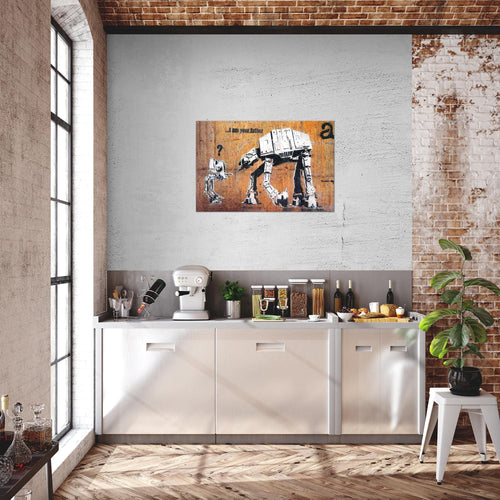 Runa Art Bild I am your Father Modern Wandbilder Loft Wohnzimmer 1 Teilig - Made In Germany - Street Art Orang Flur 302015c