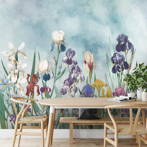 Novart Fototapete Dschungel 396 x 280 cm Wandtapete Blätter Blumen Grün Wohnzimmer Schlafzimmer - N9129012a