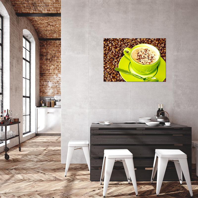 Runa Art Bild Küche Kaffee Modern Wandbilder Esszimmer Küchenbilder 1 Teilig - Made In Germany - Esszimmer Braun Flur 500515c