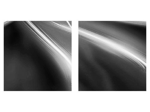 Runa Art - Bilder Abstrakt 200 x 100 cm 5 Teilig XXL Wanddekoration Design Bewegung Blau 100051b