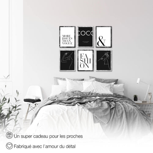 Novart Wandbilder - KEIN EXTRA RAHMEN BENÖTIGT - Wohnzimmer Mädchen Teenager - Bilder Modern Coco - Zitate - N002365a