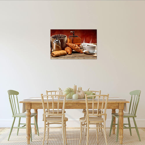 Runa Art Bild Küche Kaffee Modern Wandbilder Esszimmer Küchenbilder 1 Teilig - Made In Germany - Esszimmer Braun Flur 505015a