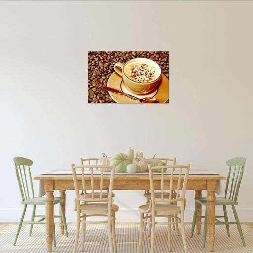 Runa Art Bild Küche Kaffee Modern Wandbilder Esszimmer Küchenbilder 1 Teilig - Made In Germany - Esszimmer Braun Flur 500515a
