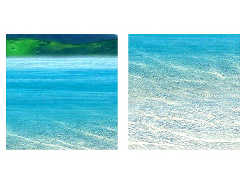 Runa Art - Bilder Landschaft 200 x 100 cm 5 Teilig XXL Wanddekoration Design Strand Himmelblau 603351a
